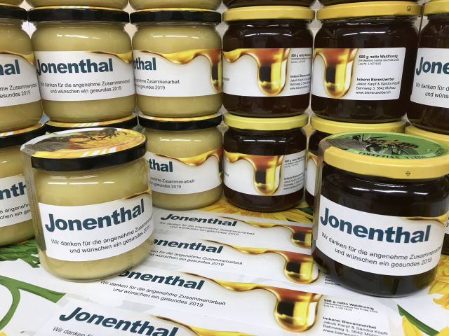 Honig für die Firma Jonenthal